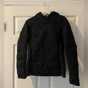 Lululemon quilted goose down running or ski jacket with hood
